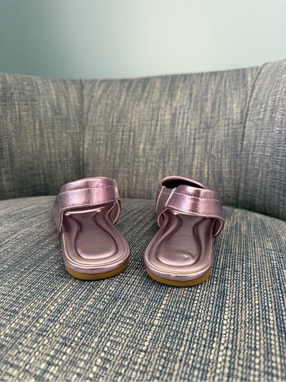 Franco Sarto Metallic Pink Slingback Ballet Flats - Picture 5 of 6